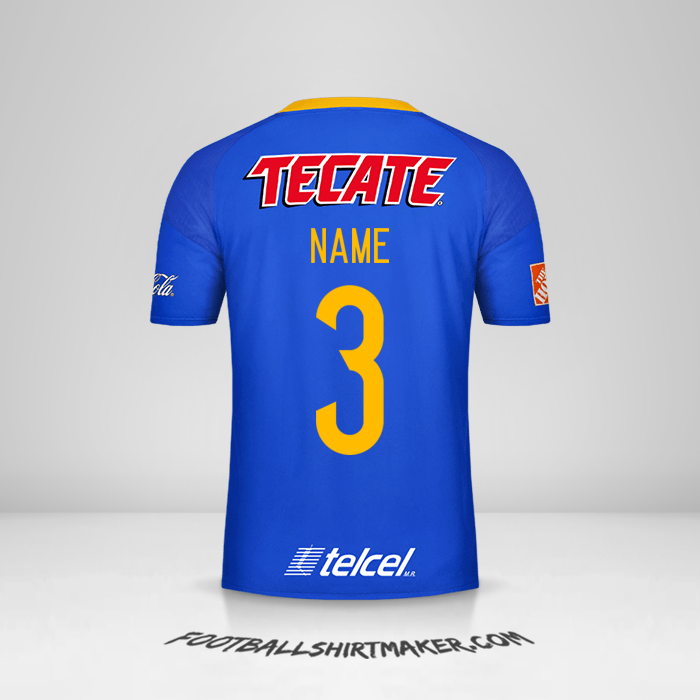 Trikot Tigres UANL 2016/17 Auswärts -  name - 3