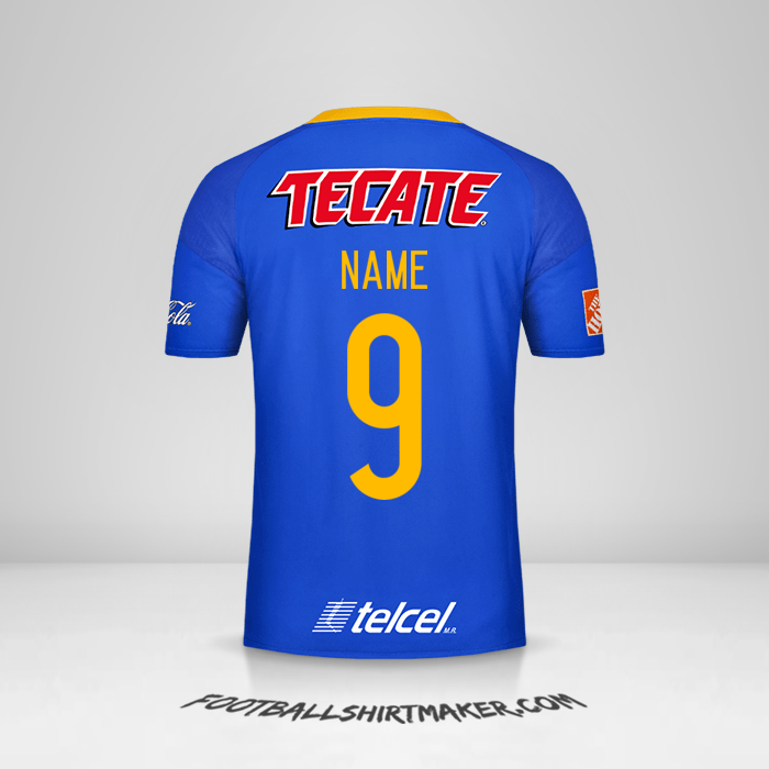 Shirt Tigres UANL 2016/17 Away -  name - 9