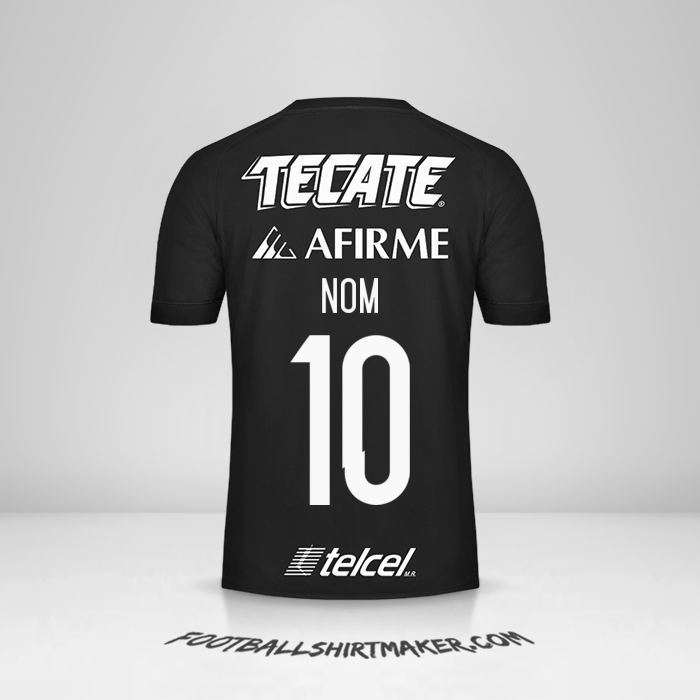 Maillot Tigres UANL 2017 Troisième -  nom - 10