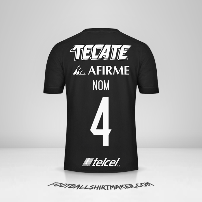 Maillot Tigres UANL 2017 Troisième -  nom - 4