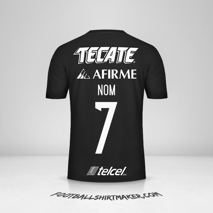 Maillot Tigres UANL 2017 Troisième -  nom - 7