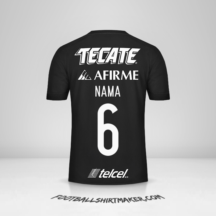 Jersey Tigres UANL 2017 Ketiga -  nama - 6
