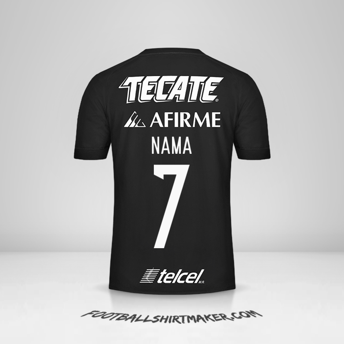 Jersey Tigres UANL 2017 Ketiga -  nama - 7