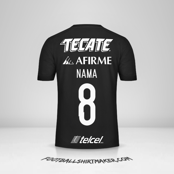 Jersey Tigres UANL 2017 Ketiga -  nama - 8