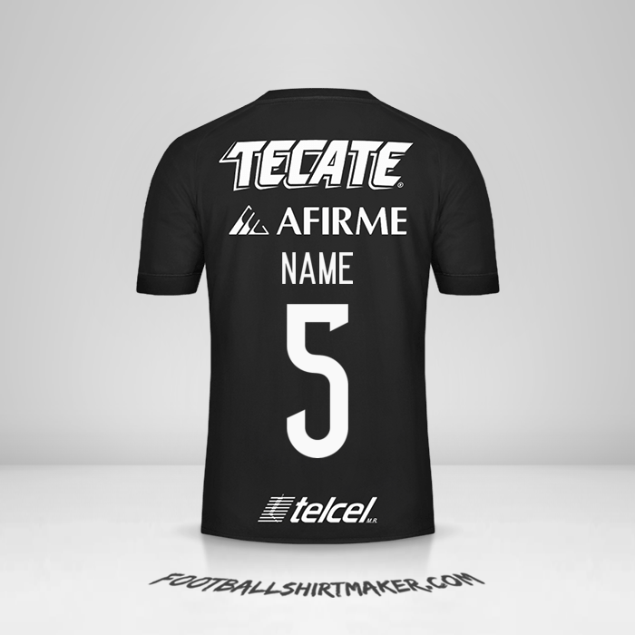 Jersey Tigres UANL 2017 Third -  name - 5