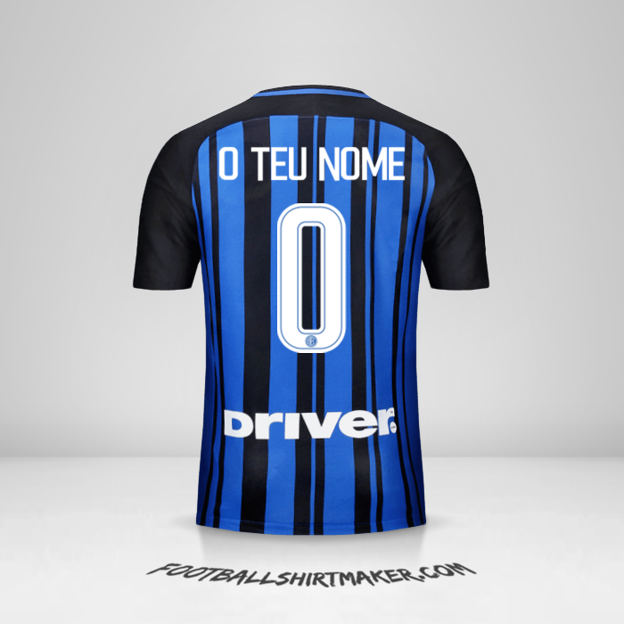 Camisola Inter 2017/18 -  o teu nome - 0