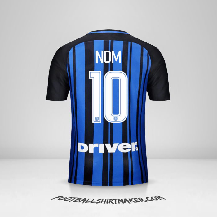 Maillot Inter 2017/18 -  nom - 10