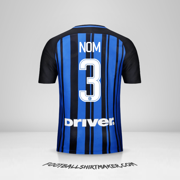 Maillot Inter 2017/18 -  nom - 3