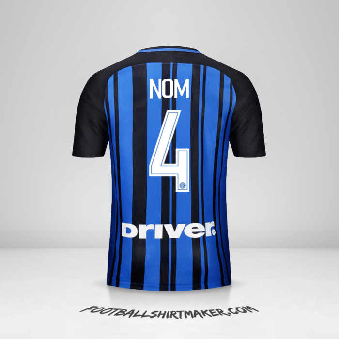 Maillot Inter 2017/18 -  nom - 4