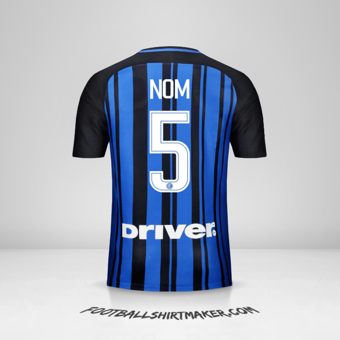 Maillot Inter 2017/18 -  nom - 5