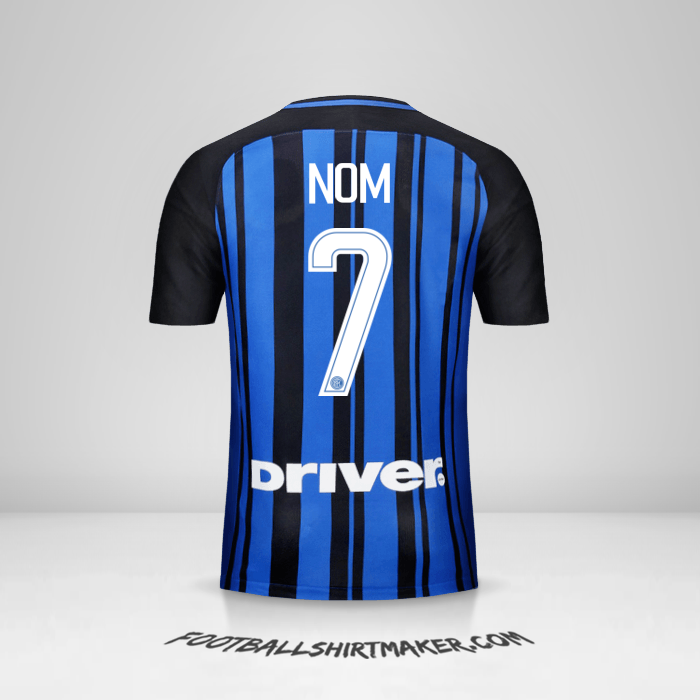Maillot Inter 2017/18 -  nom - 7