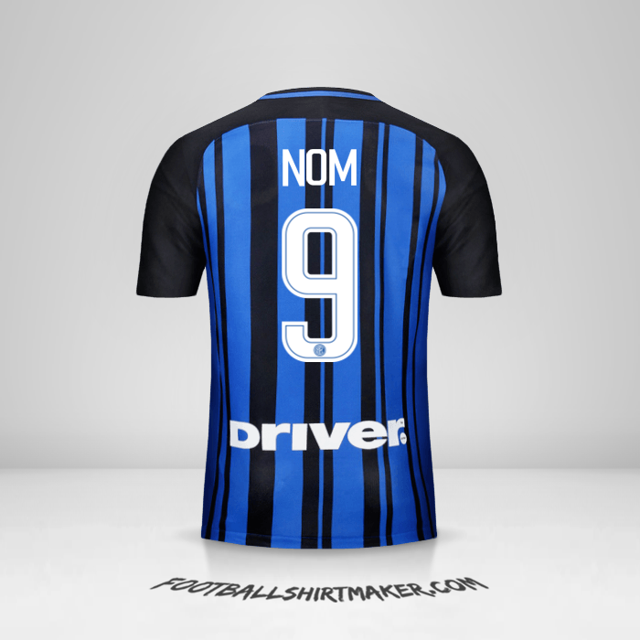 Maillot Inter 2017/18 -  nom - 9