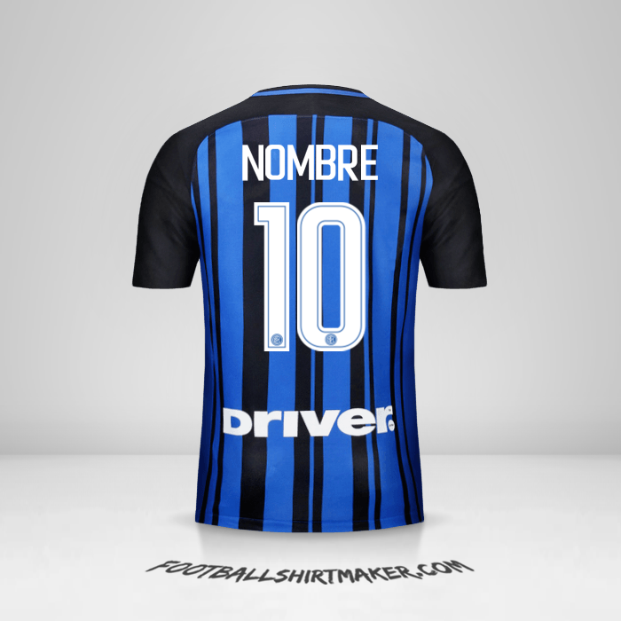 Jersey Inter 2017/18 -  nombre - 10