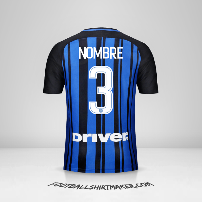 Jersey Inter 2017/18 -  nombre - 3