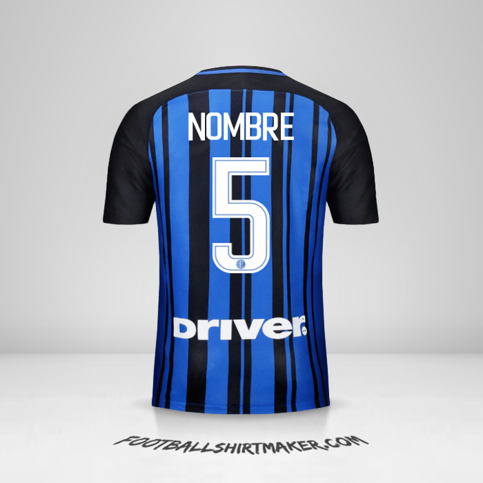 Jersey Inter 2017/18 -  nombre - 5