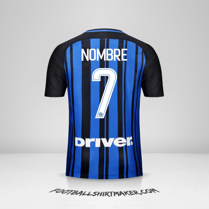 Jersey Inter 2017/18 -  nombre - 7