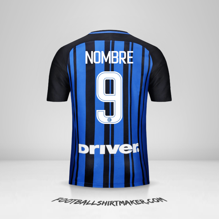 Jersey Inter 2017/18 -  nombre - 9