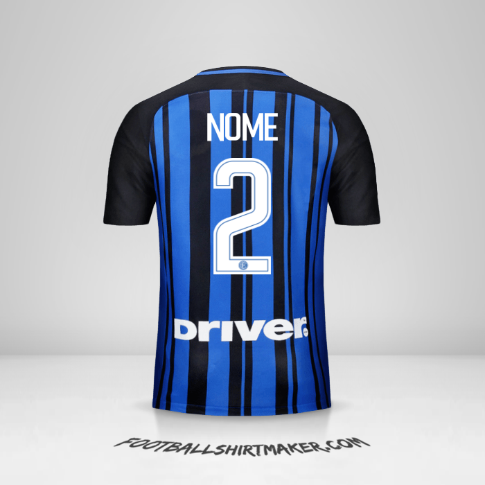 Camisola Inter 2017/18 -  nome - 2