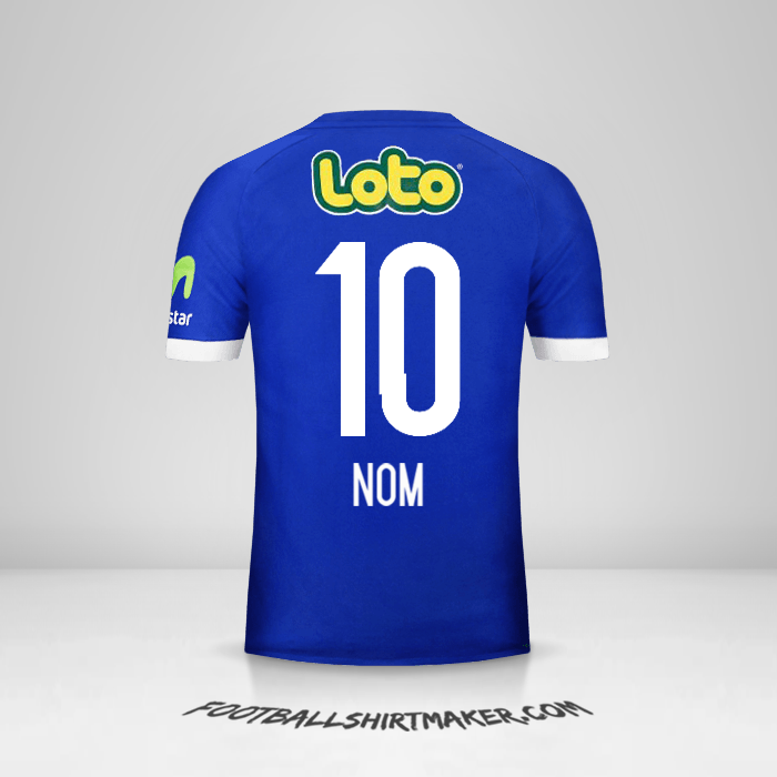 Maillot Universidad de Chile 2017 -  nom - 10