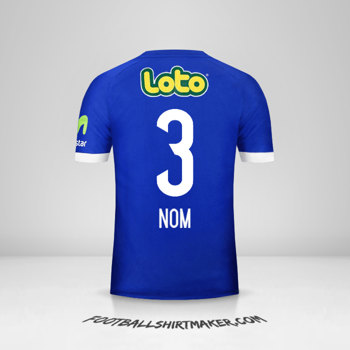 Maillot Universidad de Chile 2017 -  nom - 3