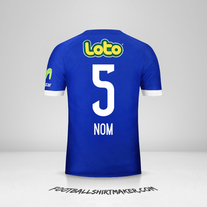 Maillot Universidad de Chile 2017 -  nom - 5