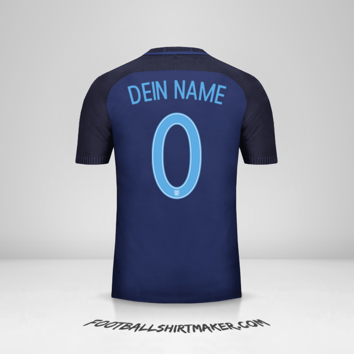 Trikot England 2017 II -  dein name - 0