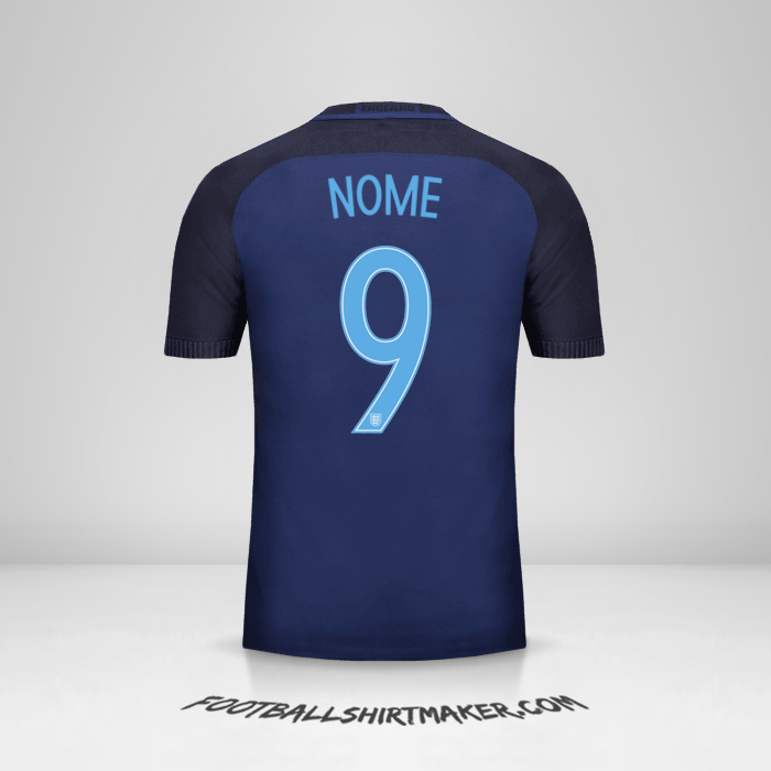 Camisola Inglaterra 2017 Alternativa -  nome - 9