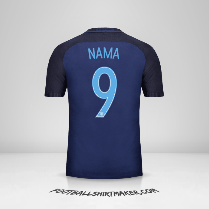Jersey Inggris 2017 Alternatif -  nama - 9