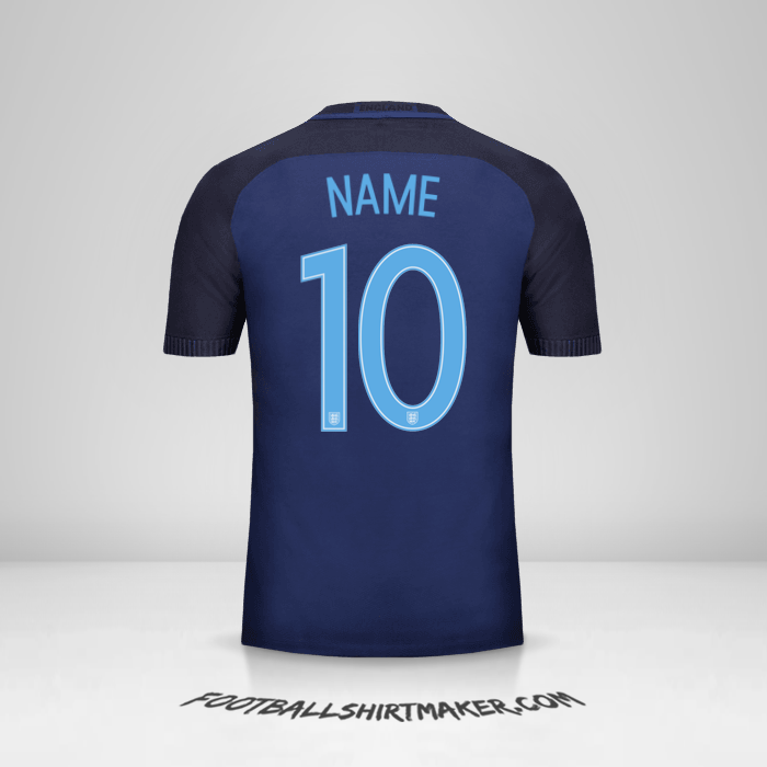Shirt England 2017 Away -  name - 10
