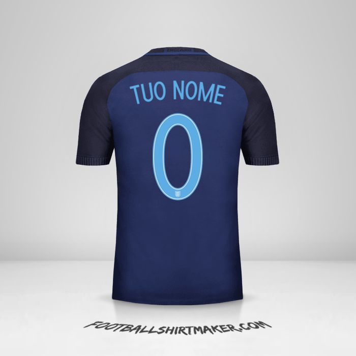 Maglia Inghilterra 2017 II -  tuo nome - 0