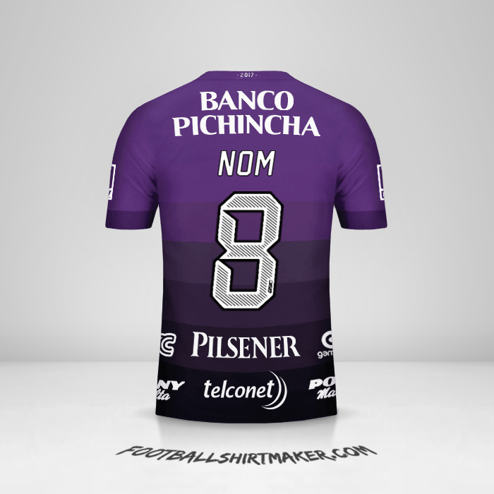 Maillot Barcelona SC 2017 Extérieur -  nom - 8