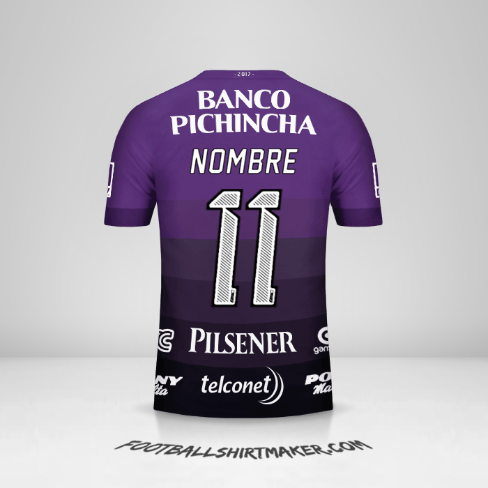 Jersey Barcelona SC 2017 Visita -  nombre - 11