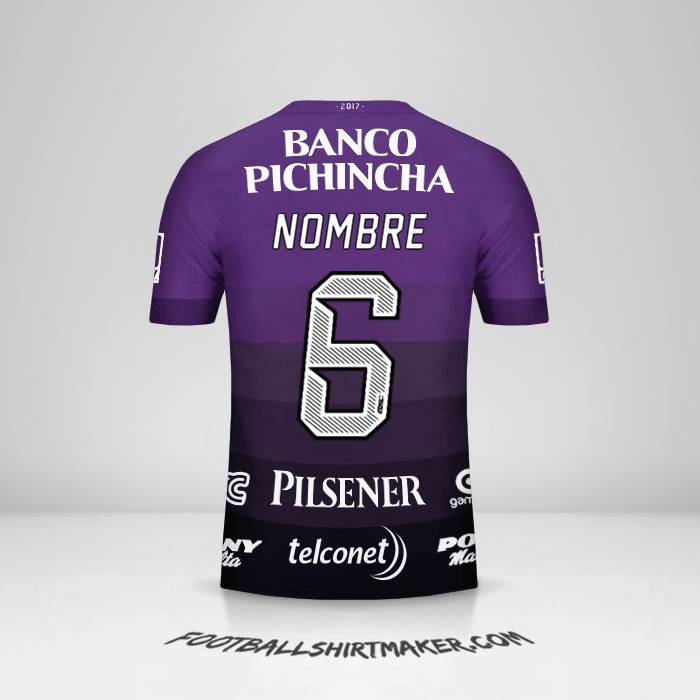 Jersey Barcelona SC 2017 Visita -  nombre - 6