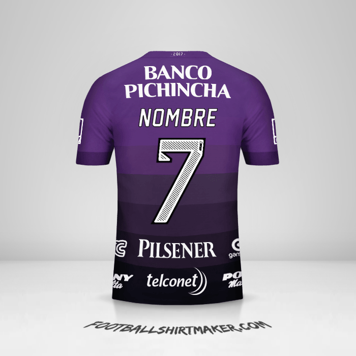 Jersey Barcelona SC 2017 Visita -  nombre - 7