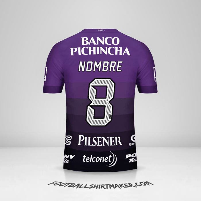 Jersey Barcelona SC 2017 Visita -  nombre - 8