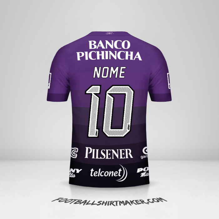 Maglia Barcelona SC 2017 Seconda -  nome - 10