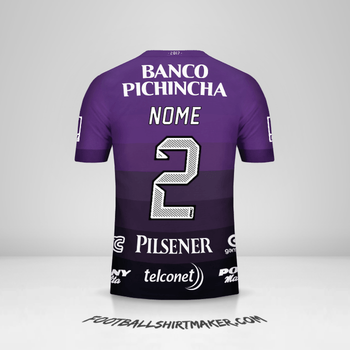 Maglia Barcelona SC 2017 Seconda -  nome - 2