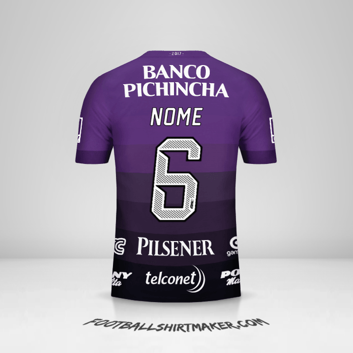 Camisa Barcelona SC 2017 Alternativa -  nome - 6