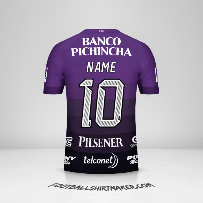 Shirt Barcelona SC 2017 Away -  name - 10