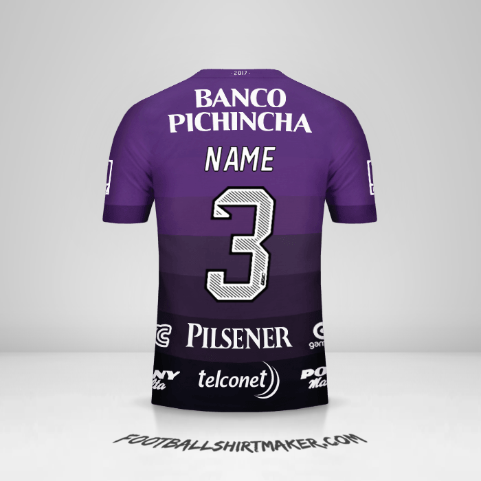 Shirt Barcelona SC 2017 Away -  name - 3