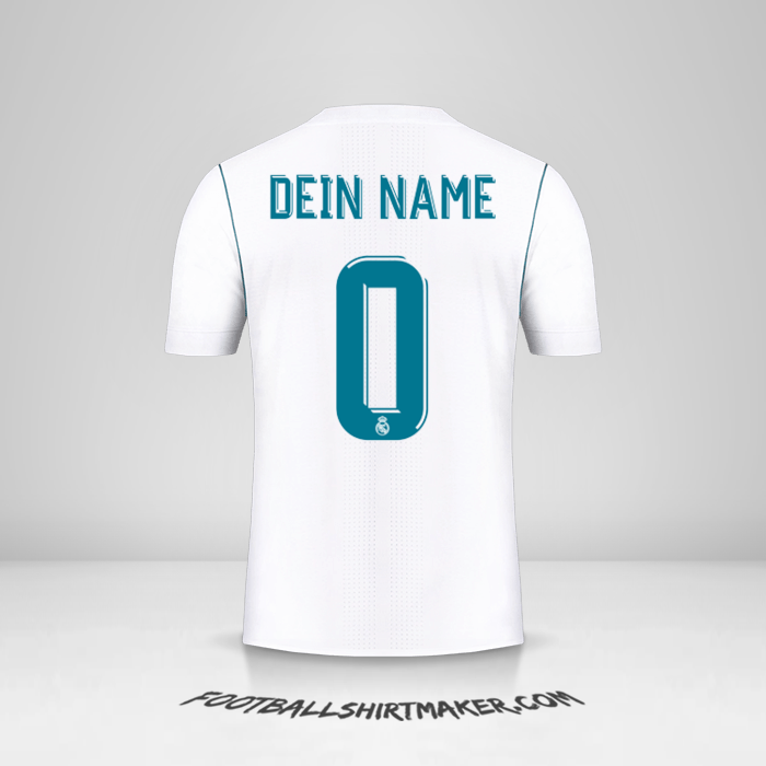 Trikot Real Madrid CF Cup 2017/18 -  dein name - 0
