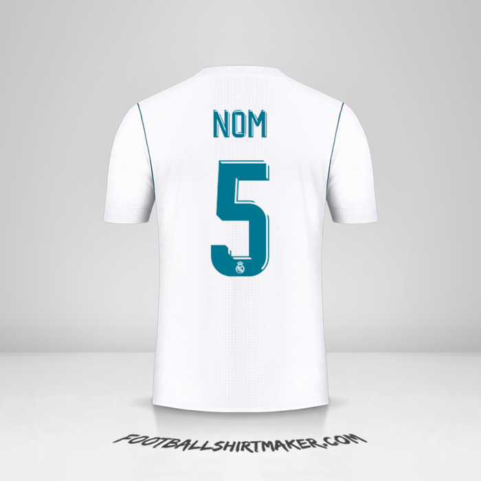 Maillot Real Madrid CF Cup 2017/18 -  nom - 5