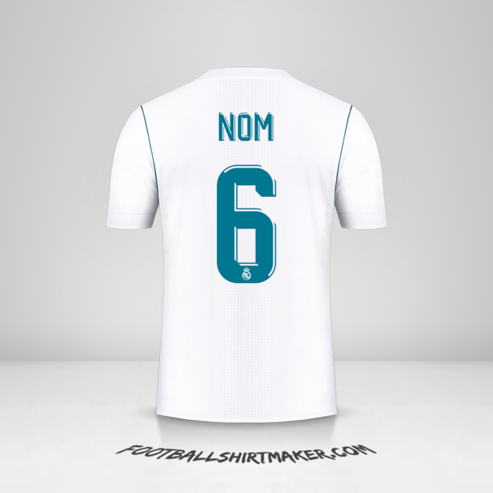 Maillot Real Madrid CF Cup 2017/18 -  nom - 6