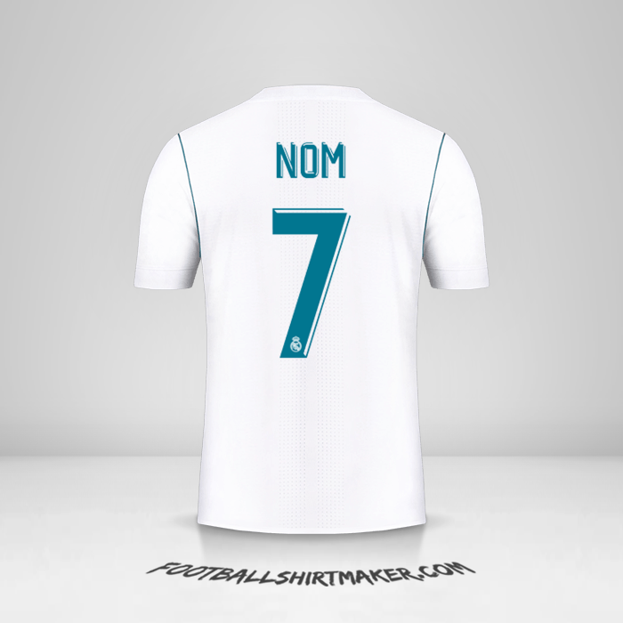 Maillot Real Madrid CF Cup 2017/18 -  nom - 7