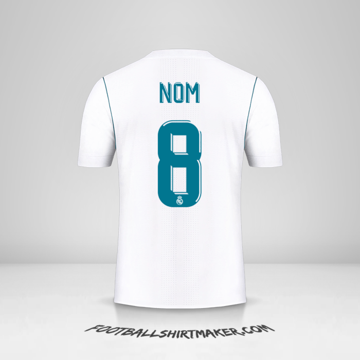 Maillot Real Madrid CF Cup 2017/18 -  nom - 8