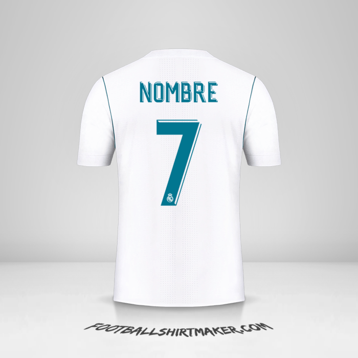 Camiseta Real Madrid CF Cup 2017/18 -  nombre - 7