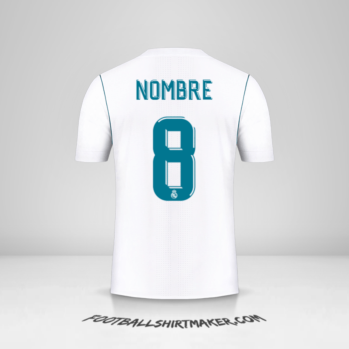 Jersey Real Madrid CF Cup 2017/18 -  nombre - 8