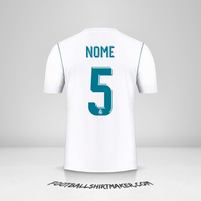Camisola Real Madrid CF Cup 2017/18 -  nome - 5