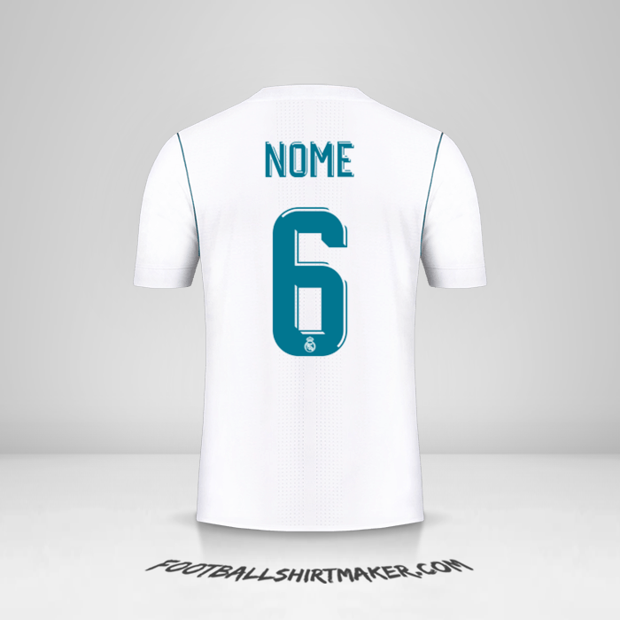 Camisola Real Madrid CF Cup 2017/18 -  nome - 6