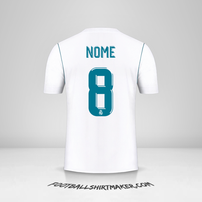 Camisa Real Madrid CF Cup 2017/18 -  nome - 8